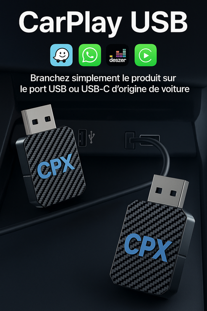 AUTOCONNECT CPX CARPLAY ÉCRAN/CLE PLUG & PLAY