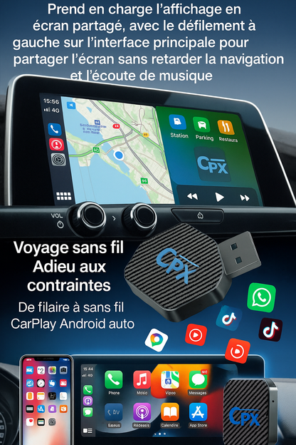 AUTOCONNECT CPX CARPLAY ÉCRAN/CLE PLUG & PLAY